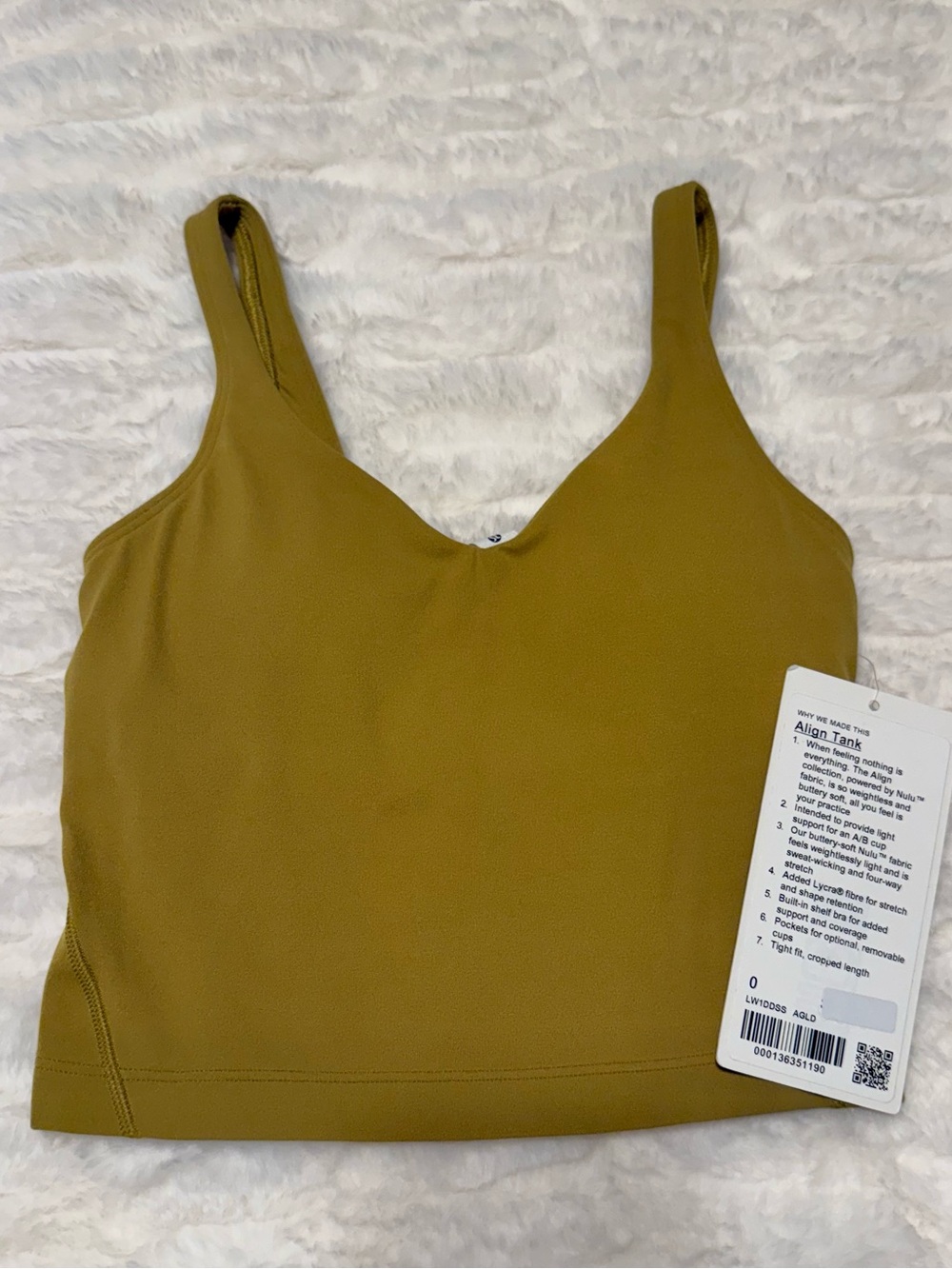lululemon athletica Align Tank — Olive